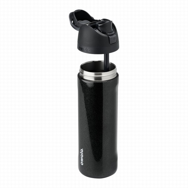 garrafas de água owala da coleção cósmica 710 ml 24 oz pretas
