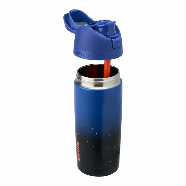 garrafas de água owala da coleção cósmica 710 ml 24 oz azulpreta