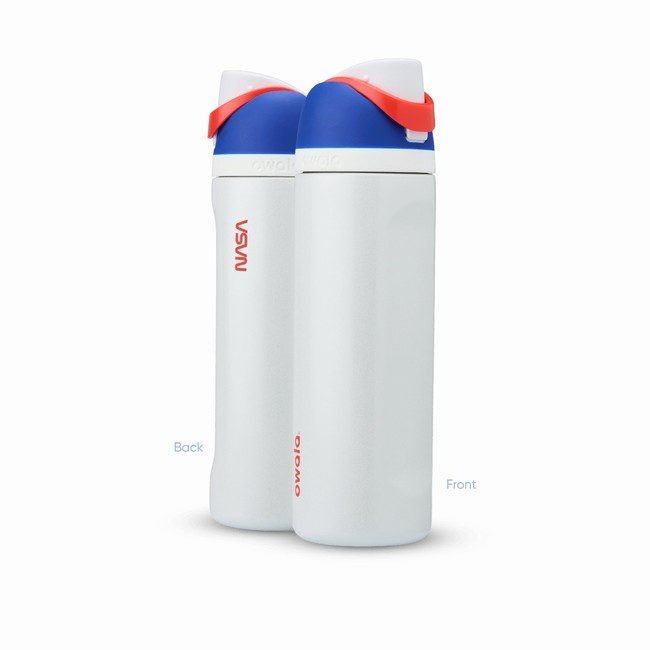 garrafas de água owala da coleção cosmic 710 ml 24 oz brancas