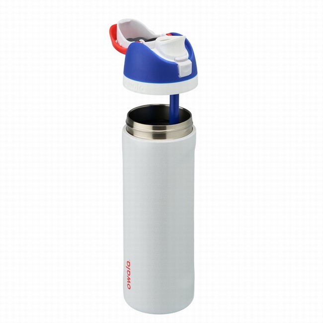 garrafas de água owala da coleção cosmic 710 ml 24 oz brancas