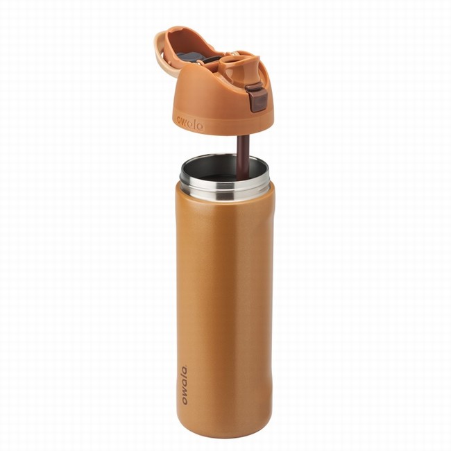 garrafa de água owala cosmic collection de 710ml 24oz marrom