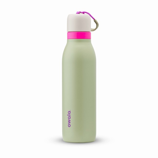 garrafas de água owala freesip twist de 532 ml 18 oz cinza