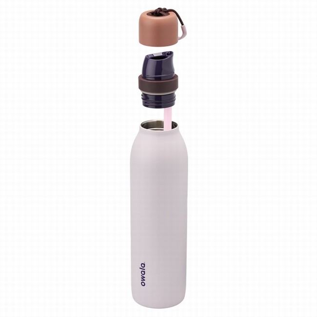 garrafas de água owala freesip twist de 710ml 24oz rosa
