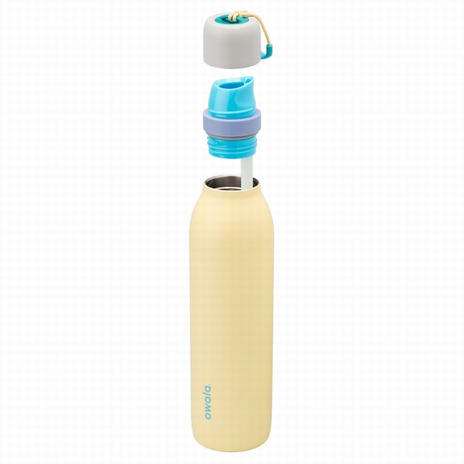 garrafas de água owala freesip twist de 710ml 24oz amarelas