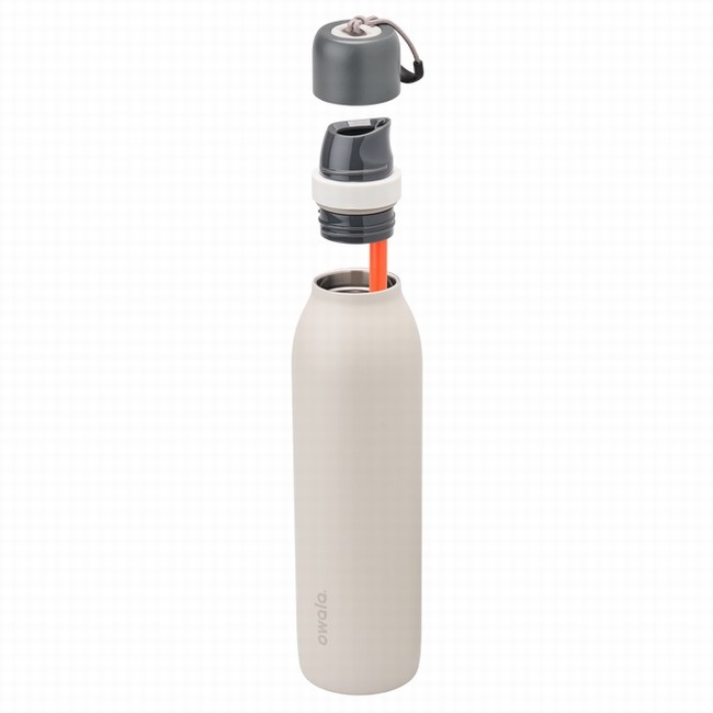 garrafas de água owala freesip twist de 710ml 24oz brancas