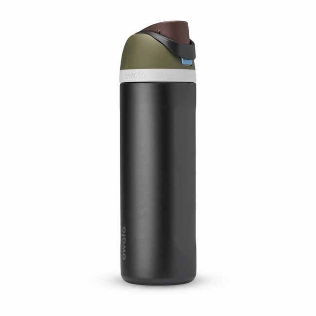 garrafas de água owala freesip de 710ml 24oz pretas