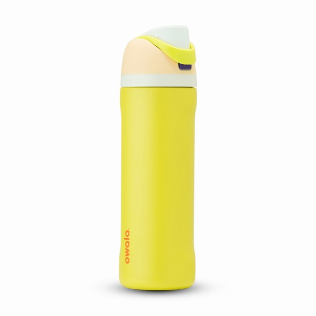 garrafas de água owala freesip de 710ml 24oz amarelas