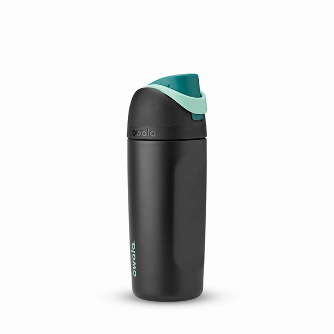 garrafas de água infantis owala freesip de 473 ml 16 oz pretas.