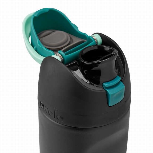 garrafas de água infantis owala freesip de 473 ml 16 oz pretas.