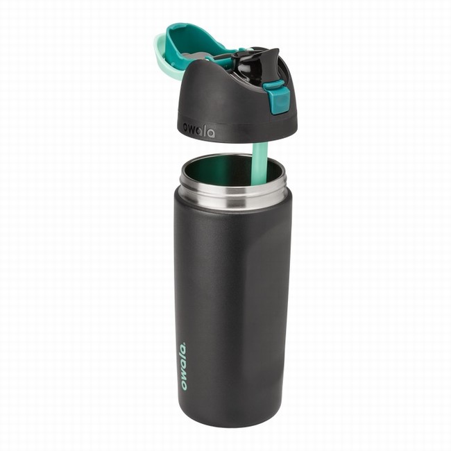garrafas de água infantis owala freesip de 473 ml 16 oz pretas.