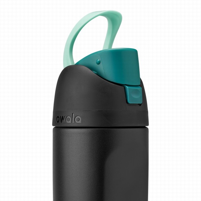 garrafas de água infantis owala freesip de 473 ml 16 oz pretas.