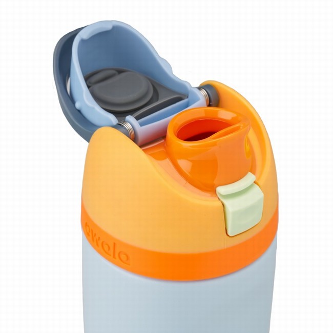 garrafas de água owala freesip de 473ml 16oz para crianças cinza