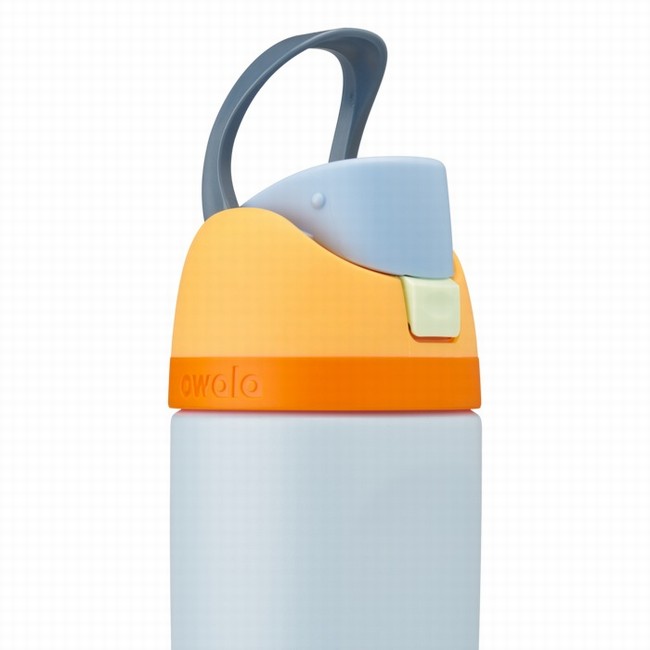 garrafas de água owala freesip de 473ml 16oz para crianças cinza