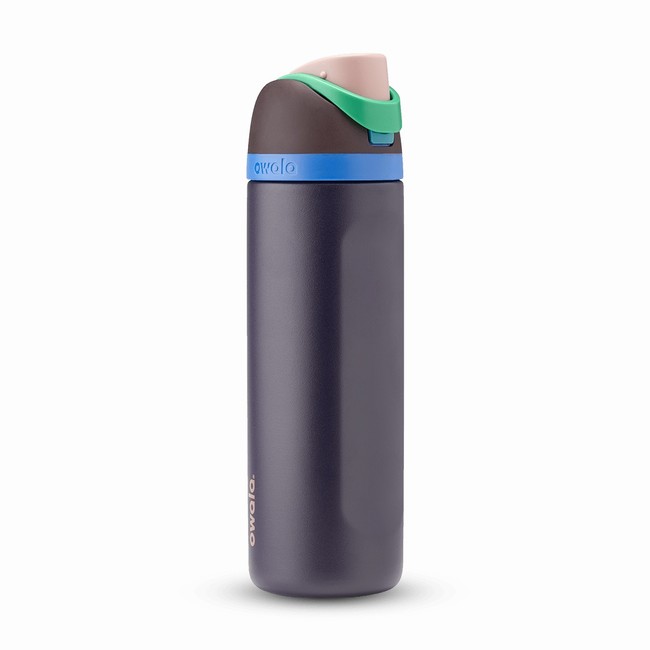 garrafas de água owala freesip de 710 ml 24 oz na cor azul marinho