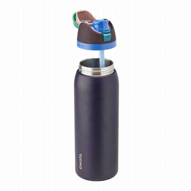 garrafas de água owala freesip de 118 l 40 oz na cor azul marinho