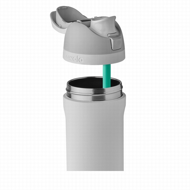 garrafas de água owala freesip de 710ml 24oz cinza