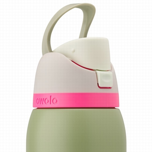 garrafas de água owala freesip de 946 ml 32 oz na cor verde.