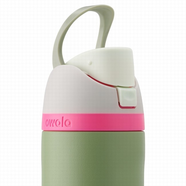 garrafas de água owala freesip de 710ml 24oz na cor verde.