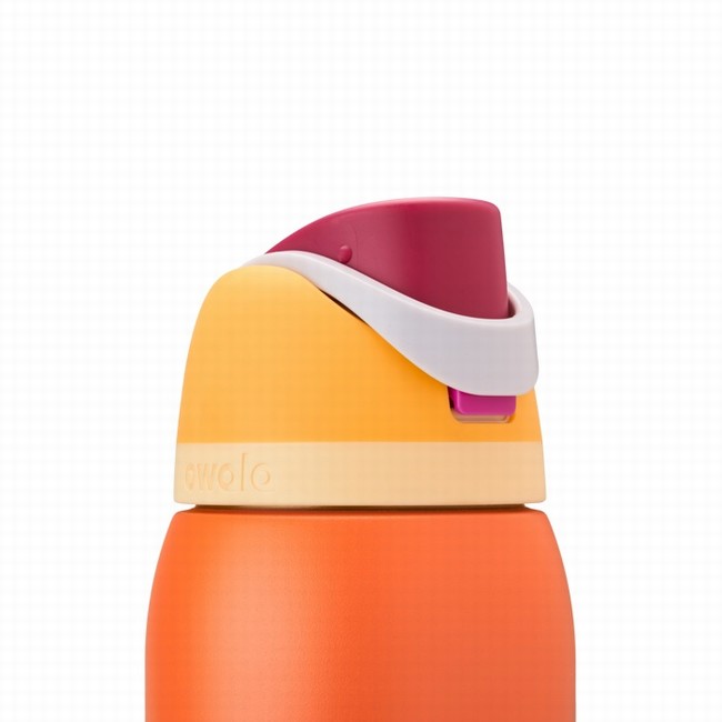 garrafas de água owala freesip de 946 ml 32 oz na cor laranja.