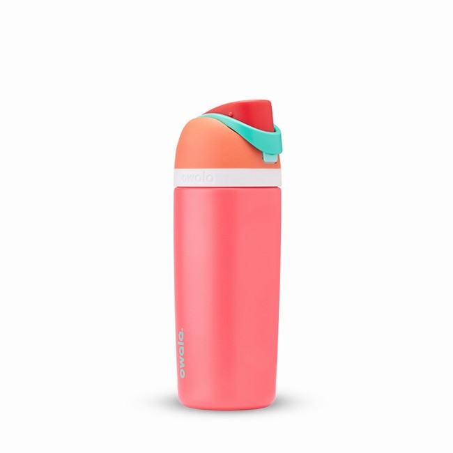 garrafas de água owala freesip de 473ml 16oz para crianças rosa.