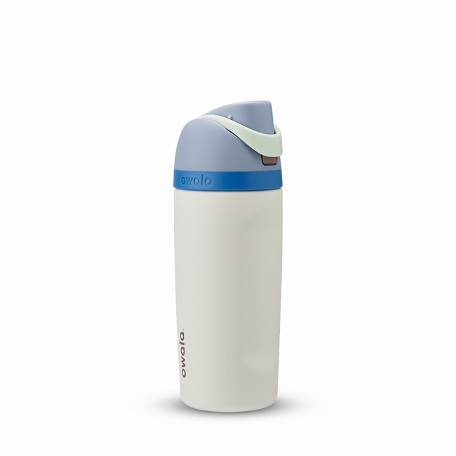 garrafas de água owala freesip de 473ml 16oz para crianças brancas.