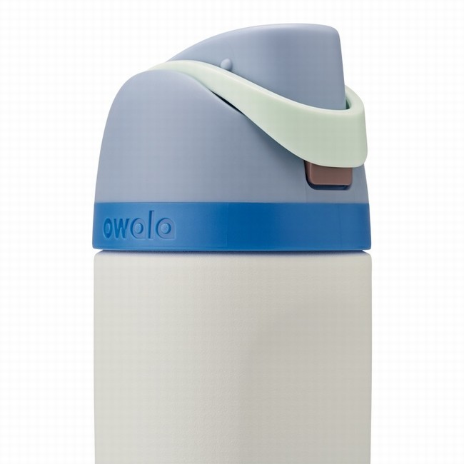 garrafas de água owala freesip de 473ml 16oz para crianças brancas.