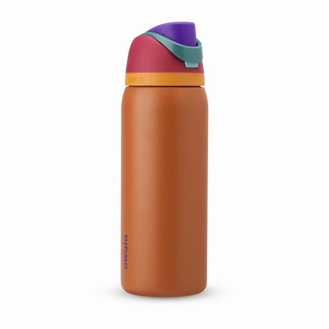 garrafas de água owala freesip de 946 ml 32 oz marrons