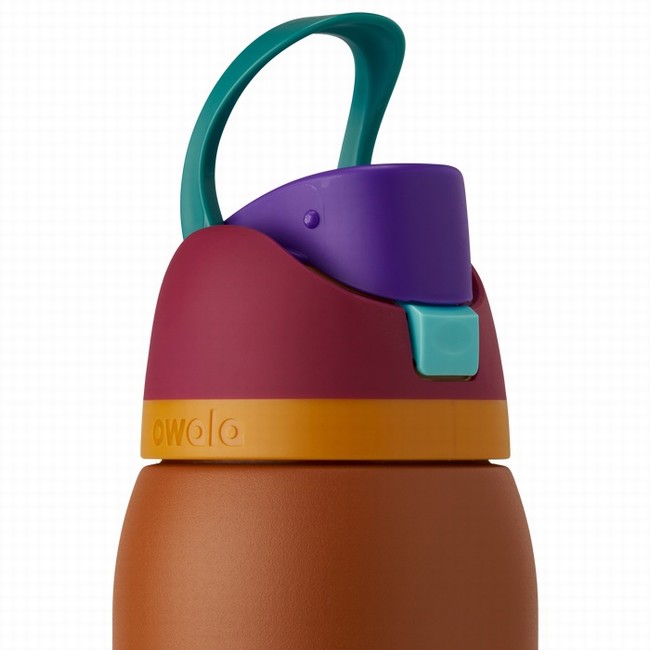 garrafas de água owala freesip de 946 ml 32 oz marrons