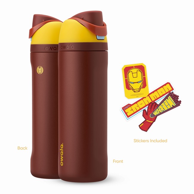 garrafa de água owala marvel de 710ml 24oz marrom