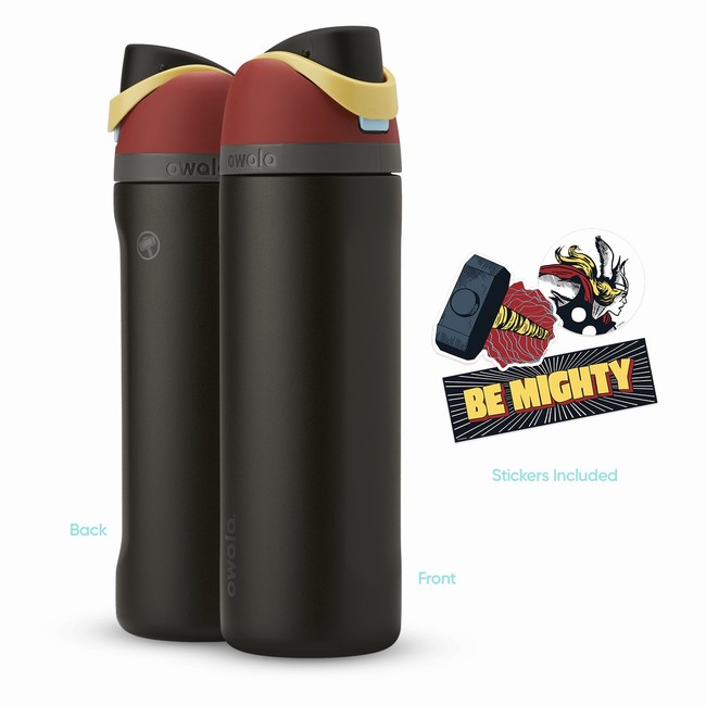 garrafas de água owala marvel de 710ml 24oz pretas