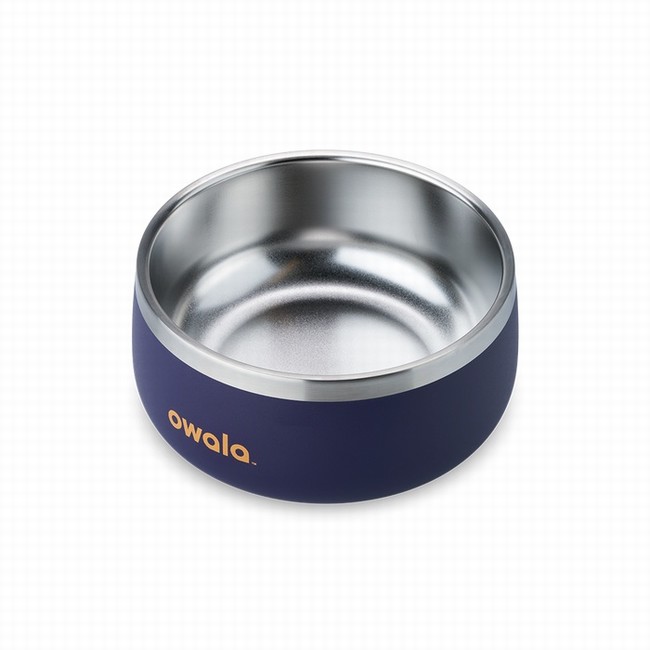 tigela para animais de estimação owala de 3 xícaras cor azul marinho