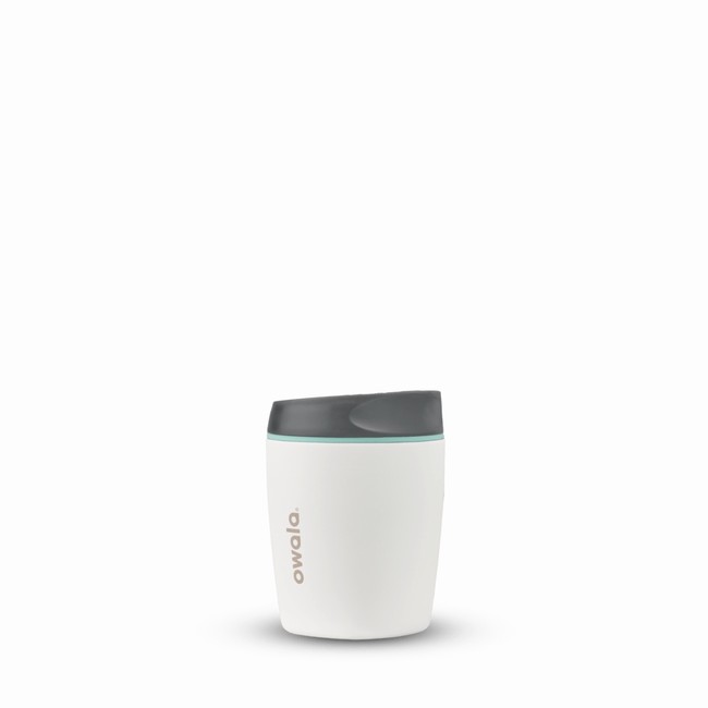 garrafas de água owala smoothsip de 300ml 10oz brancas