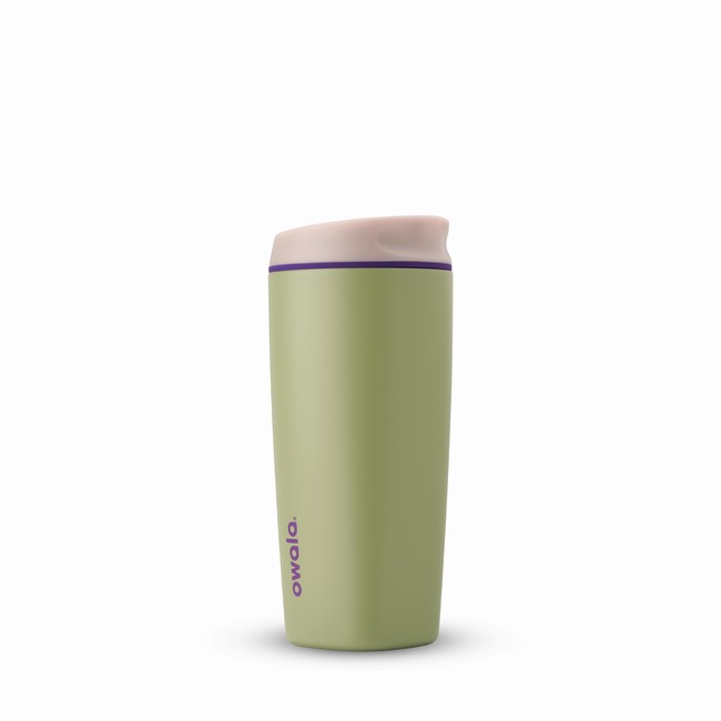 garrafas de água owala smoothsip de 591 ml 20 oz na cor verde.