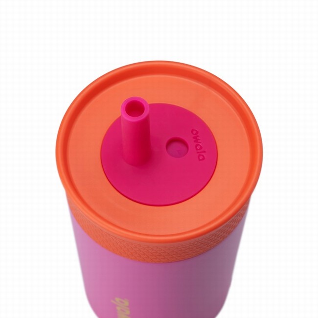 garrafa térmica infantil owala de 350ml rosa