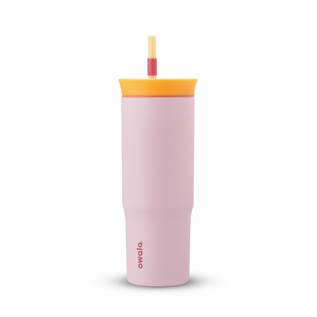 garrafa térmica owala de 710ml 24oz rosa