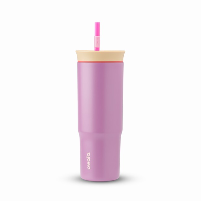 garrafa térmica owala de 710ml 24oz roxa