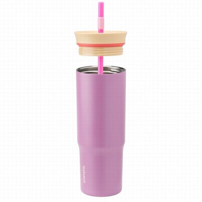 garrafa térmica owala de 710ml 24oz roxa