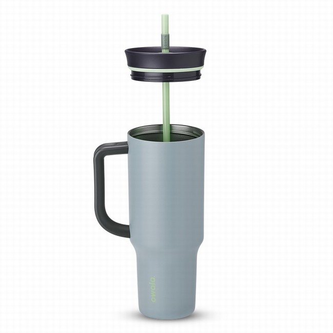 garrafa térmica owala de 118 l 40 oz cinza