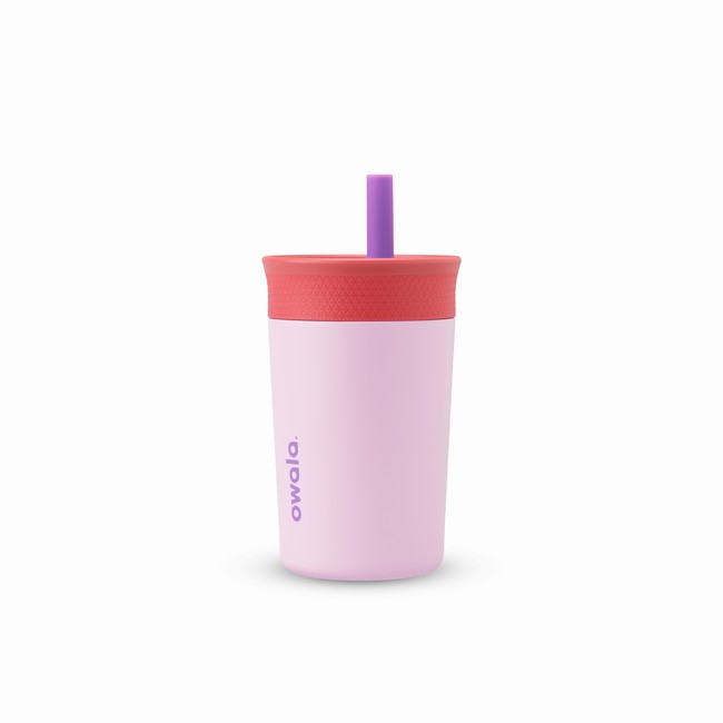 garrafa térmica infantil owala de 350ml rosa