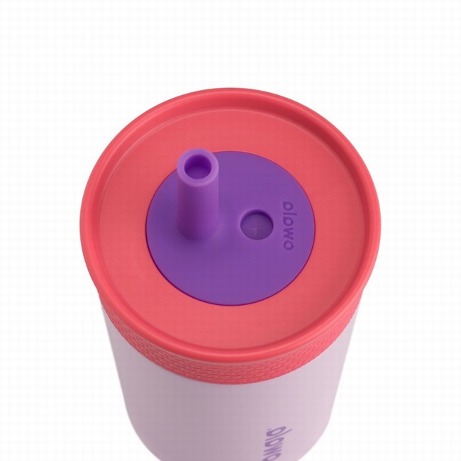 garrafa térmica infantil owala de 350ml rosa