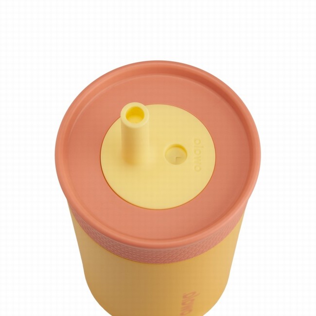 garrafa térmica infantil owala de 350ml na cor laranja